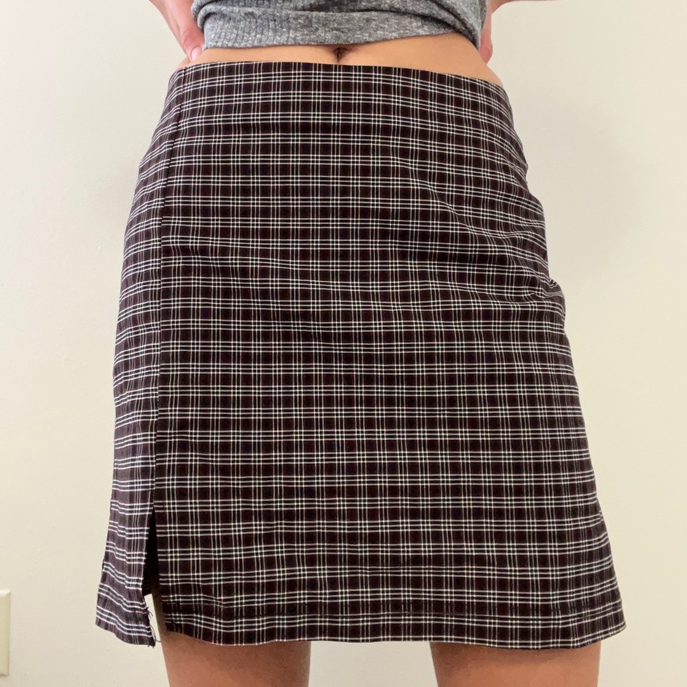 Plaid urban outfitters A line skirt